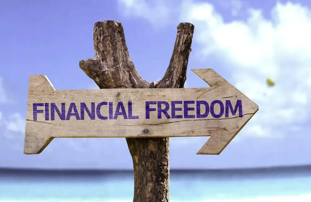 financial freedom sign